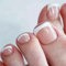 24 Pièces Faux Ongles pour Orteil D'été Français Bordure Blanc Faux Ongles D'Orteil Couverture Complète Ongles Conseils Pied Ongles, 12 Tailles False Toe Nails pour Femmes et Filles Nail Art