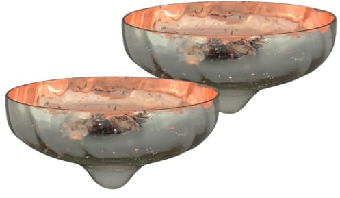 Schwimmwindlicht Set Teelichthalter für Miniteich Kerzengläser - Zwei Teelichtgläser Schwimmkerzen rosa Garten Balkon Deko - Schwimmschalen für Kerzen 10 cm schwimmende Teichdeko Hochzeitsdeko