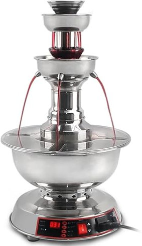 oiakus 3-Tier Wine Beverage Fountain, Drink Dispenser, Christmas Mulled Wine Machine, Adjustable Temperature, for Champagne, Cocktail Or Juice Party Display