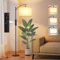 VANLUDA Floor Lamp Living Room with Remote Control, Modern Floor Lamp Arch Lamp with 3 Colour Changes, Continuous Brightness, Dimmable LED Floor Lamp with Foot Switch
