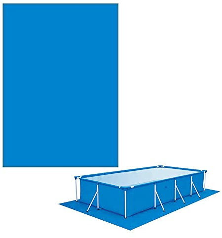Film d'isolation thermique solaire pour piscine carrée, tapis de sol intérieur et extérieur, accessoires de piscine, 445 x 254 cm