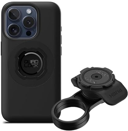 Quad Lock Stem Cap Bike Mount Kit with MAG Phone Case for iPhone 15 Pro