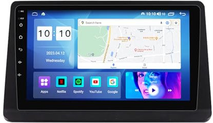 9 Inch Car GPS Navigation System SWC Multimedia Player, Android 12 Bluetooth Call Car DVD Radio Video Player for Mitsubishi Cheetah Kingbox