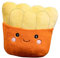 Plüschtier Imbisse Kuscheltier, Essen Pillow Kissen, zum Spielen und Kuscheln, Weiches Schmusetier für Mädchen, Jungen, Babys (45 cm,Pommes Frites)