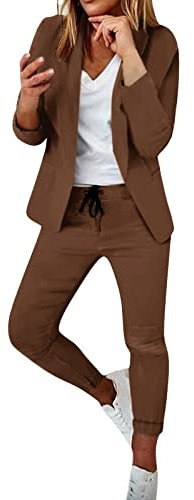 Tuta Pile Pesante Donna Tuta Elegante per Matrimonio Completo Gonna Giacca Elegante Tute da Cerimonia 2025 Tuta Donna da Sci Tailleurs Pantaloni Abiti Eleganti Taglie Forti con Pantaloni Tuta in