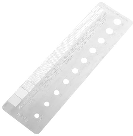 CAXUSD Edelstahl Kaffee Mahlgrad Messlineal Präzise Bezugskarte Für Kaffeemühlen Kaffeebohnen Zubehör Langlebig Einfach Ablesbar Für Zuhause Restaurant Nutzung