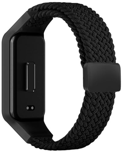 FYISWHO Magnetisch Ersatzarmband für Xiaomi Smart Band 8 Active, Nylon Sport Armband Uhrenarmband, Armbänder für Redmi Smart Band 2