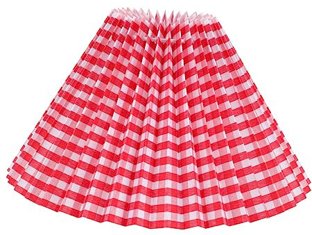 HYTROVE DIY Stofflampenschirm für Deckenleuchte Kariert Eleganter Lampenschirm für Wohnzimmer Schlafzimmer Restaurant und Esszimmer Schützt und Sorgt