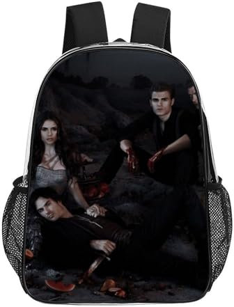ILWVWVHK The Vampire diaries Backpack Highly Rated Clear Swim Bag Transparent PVC Waterproof Rucksack for Boys Girls Kids