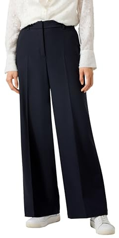 s.Oliver Damen Hose – Regular Fit, Viskosemix, mit Gürtelschlaufen