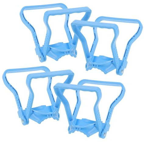 TOGEVAL Porta-Manico per Secchio d'Acqua in Plastica Rinforzata 4 Pezzi Maniglia Antiscivolo per Trasporto Brocche e Contenitori Resistente AI Raggi UV per Uso Domestico Riutilizzabile