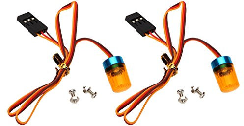 MagiDeal RC Lampe LED Rotatif Pièces de Remplacement pour RC Camion Voiture de Police - Jaune