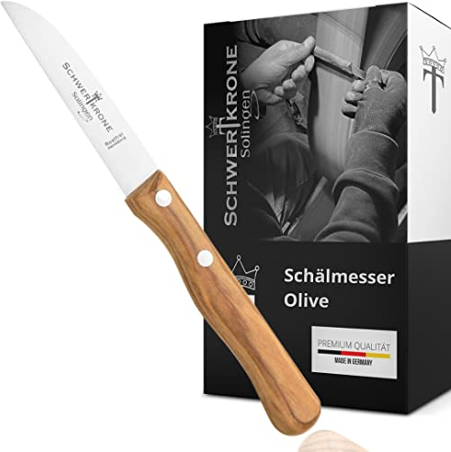 'Coltello Solingen Germany verdure Coltello Spelucchino legno OLIVE 3 appena inossidabile Olive in legno