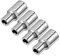 Sourcingmap 4 Pcs 1/4-Inch Drive 4.5mm 6-Point Shallow Socket, Metric, Cr-V