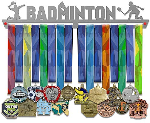 VICTORY HANGERS Badminton Medal Hanger Display | Sports Medal Holders | Stainless Steel Medal Display | by VictoryHangers - The Best Gift for Champions !