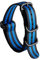 Nylon Watch Strap, Multicolor Watch Bands Replacement for Men Women 18mm 19mm 20mm 21mm 22mm 23mm 24mm G10 Premium Ballistic with Military Heavy Duty 5 Rings Silver/Black Stainless Steel Buckle