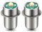 C-FUNN P13.5S LED-Taschenlampe, Ersatzlampe, 3 W, DC, 3–18 V, Weiß, 2 Stück
