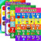 Extra Große Vorschule Pädagogische Lernen Posters für Kinder Kleinkinder, Kindergarten Klassenzimmer Dekoration, 17 x 22 Zoll (Alphabet, Nummer 1-10, Formen, Farben, 4 Stücke)