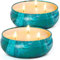 Citronella Kerze Outdoor, 2 * 14oz*75h, Kerzen Groß Set für Garten, Camping, Indoor, Grillen, Picknicks, Sommergeschenk