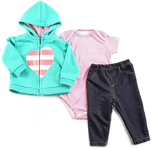 ZIYIUI - Puppenkleidung für Neugeborene Puppe, Rock und Stirnband für mit Kleid und Schuhen20-22 Puppen (50-55 cm), 3er Set