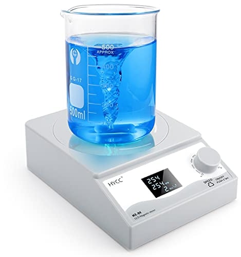 HYCC Digital Magnetic Stirrer Laboratory Magnetic Stirrer Plate with Timing Function (LCD Display Stirring Type)