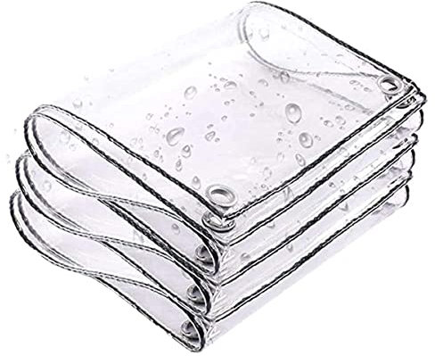 Transparente Plane Abdeckplane Durchsichtig Wasserdicht Kunststoffplane Pflanzenschutz Regen-Vorhänge mit Ösen für Gärten Gewächshaus Outdoor Vorhang (Size : 2x7m)