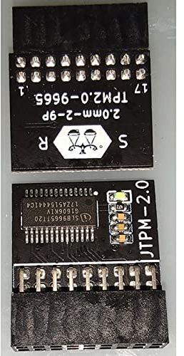NUHFUFA TPM TPM2.0 Modul ASRock TPM 18-1 Pin Sicherheitsmodul Win11 Fit für Infineon Teile(LPC)