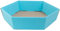 10 x PresentFill® Mini Präsentkorb 225 x 200 x 50 mm Azur Blau leer ohne Inhalt Geschenkkorb aus 100% Recycling Karton - sechseckig - Made in Germany für Weihnachten - Ostern - Hochzeit - Geschenke