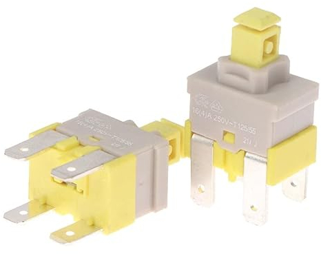 CABLEPELADO Interrupteur pour lave-vaisselle | Interrupteur marche/arrêt pour lave-vaisselle | 16 A 125/250 VAC | Modèle 81782445 | Compatible avec Fagor Edesa Teka