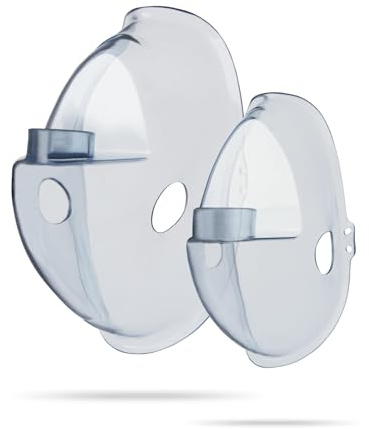 Pulox IN-200 Vapo Masken-Set mit Erwachsenen- & Kindermaske | Ersatzmasken für Nebulizer, Vernebler und Zerstäuber, passendes Zubehör für kompatible IN-200 Geräte