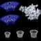 300 Stück Tattoo Farbkappen Cups mit 2 Cups Halterungen, Kunststoff Farbbehälter, Kleine Tinte Pigment Cups Ink Cups Tattoo Zubehör