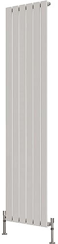 Radbliss Vertical Flat Panel Design Radiator 1800x408mm White Single Tall RAD Central Heating