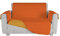 Italian Bed Linen TRENDY Sofabezug zweifarbig aus Mikrofaser, Orange/Gelb, 2 Plätze
