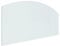 vidaXL Tempered Glass Fireplace Plate - Transparent Bevel Polished Edge Hearth Floor Protector - 120x60cm, 250kg Capacity