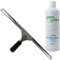 GBPro Limpiacristales profesional de acero inoxidable de 45 cm + limpiador de vidrio concentrado ecológico con desengrasante