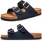 Herren Pantoletten Sandalen Hausschuhe Flache Latschen Sommerschuhe Erwachsene Schlappen Arbeitsschuhe Bequeme Classic(Blau,47 EU)