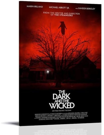 ENILSA Horror Movie Dark Wicked Poster Dekorative Malerei Leinwand Wandkunst Wohnzimmer Poster Schlafzimmer Malerei,Wandkunst Bilddruck Moderne Familienzimmer Dekor 08x12inch(20x30cm)