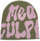 boseucn Y2k Beanie Mütze Herren Damen Teenager Y2k Cap Winter Knit Skater Beanie Mütze Hip Hop Strickmützen Baumwolle MEA Culpa Printed Y2k Beanie Cap Hat Pink Harajuku Fashion Wintermütze