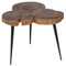QZZCED Abstelltisch Sofatisch Nebentisch Couchtisch Rousseau Beistelltisch Jimi 3 Holz für Wohnzimmer, Schlafzimmer, Arbeitszimmer