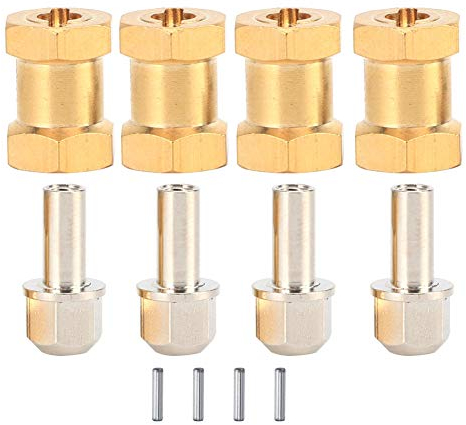 Yctze Ales De 1 10 Rc De 12 Mm 12 Mm 15 Mm 17 Mm Messing Combiner Zubehör für Scx10 90046 90047 1 10 Rcwler Car Rc Spurverbreiterung 1 10 (17mm)