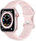 Epova Cinturino in Silicone Compatibile con Apple Watch 44mm 42mm 45mm 46mm 49mm, Cinturini di Ricambio per Apple Watch Ultra/Ultra 2/ iWatch SE Series 10 9 8 7 6 5 4 3 2 1,Rosa Chiaro, Piccolo