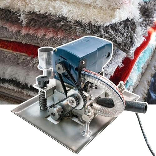 QIUFANGY Handheld Carpet Trimmer Tufting,500W Efficient Adjustable Depth Flat Carpet Shearing Machine,Tufted Rug Trimmer Rug Turfting Carver Clippers Carpet Carving Tool