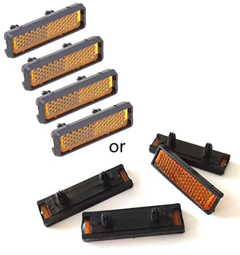 WOEIFGV 4 Pcs/Set Pedal Reflector Night Cycling Reflective Bike Accessory