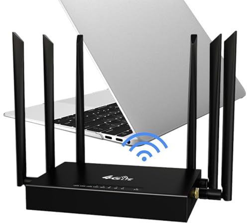 Routeur WiFi Haut Débit, Routeur Intelligent Internet sans Fil,Routeur Satellite Haut Débit Illimité - Routeur WiFi Plug Play pour Ordinateur Portable Et Téléphone Fonctionnant dans Le Désert,