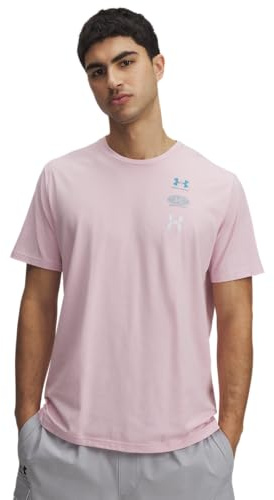 Under Armour T-shirt à manches courtes de sport 60/40S EVOL Logo pour homme, taille, Rose, L