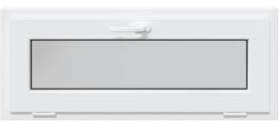 vidaXL Finestra Seminterrato RISOR 110x40 cm Tilt 3 Vetri Bianco, Finestra di Uscita, Finestra della tramoggia, Finestra nel seminterrato