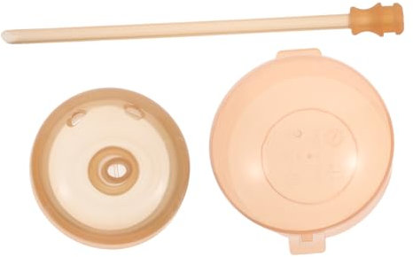 SWOOMEY 1 Ensemble mamelon d'allaitement en silicone gobelet d’apprentissage tétine de biberon Gel de silice Brown
