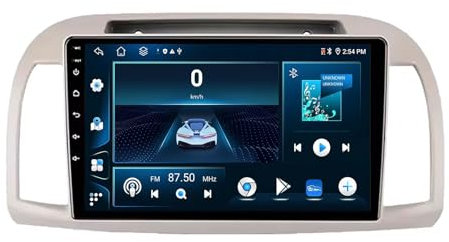 Android 13 2 DIN Car Radio Stereo para Nissan March Micra K12 2002-2010 9 Pulgadas Autoradio con WiFi GPS Rear View Camera RDS FM BT DVR SWC Ventilador de refrigeración(2+32G)