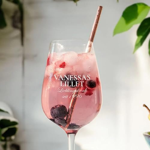 Firebox Personalisierbares Lillet Glas mit Name – Dein persönliches Glas für Cocktails, Aperitif oder Longdrinks – 480ml voller Stil und Charme