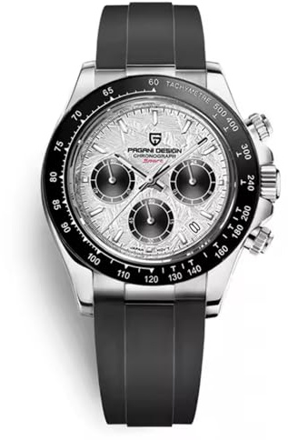 Pagani Design PD-1664 Herren Quarzuhr VK63 Uhrwerk Japanisches Uhrwerk Keramiklünette Saphir Vintage Chronograph Edelstahl wasserdichte Uhr 40mm